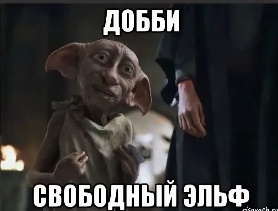 Почему не спасли добби. Добби свободный эльф. добби свободен добби свободный эльф.