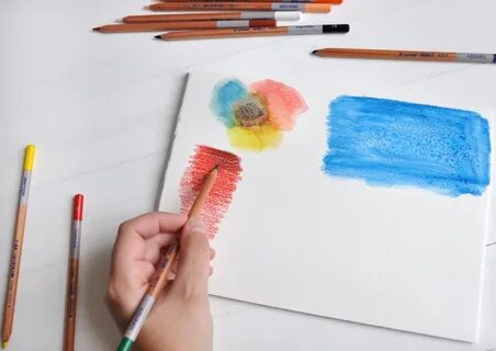 Акварельными карандашами для детей