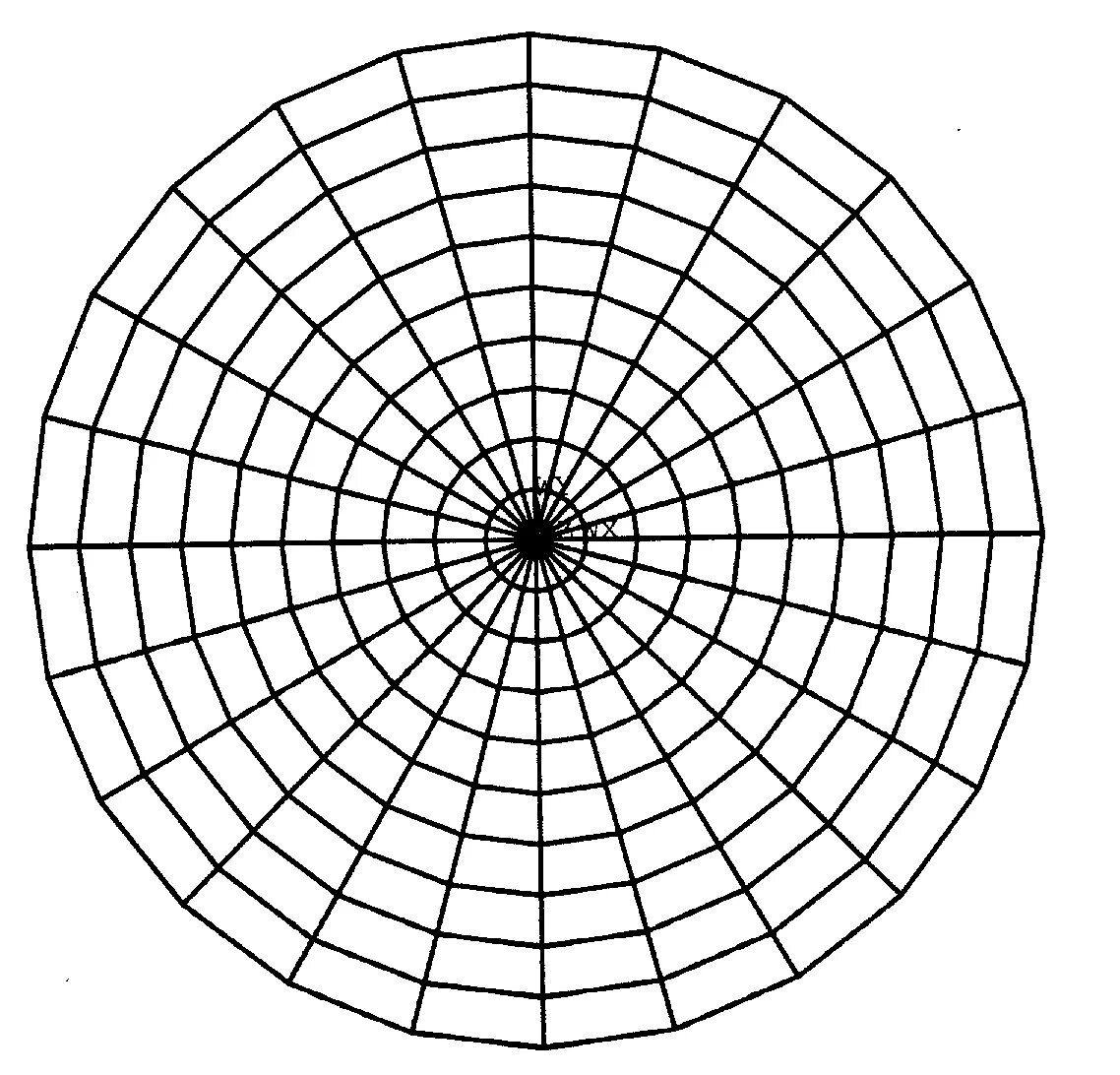 Кольцевая плоскость. Сетка Азимут дальность РЛС. Полярная система координат сетка. Круговая сетка. Круг с азимутальной сеткой.