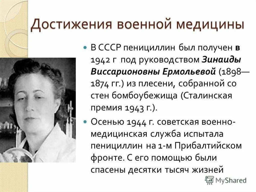 Портрет Зинаиды Ермольевой. Открытия советского времени