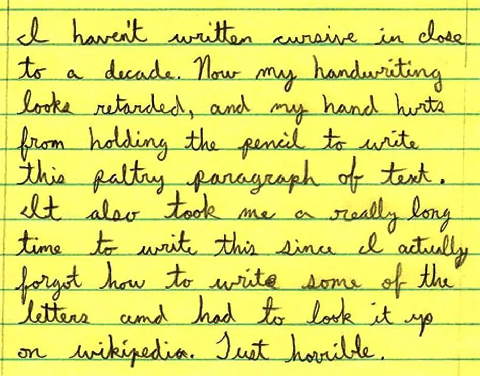 F write text