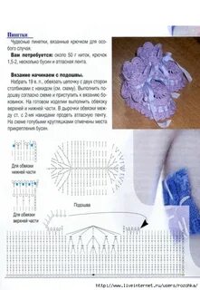 Пинетки для девочки со схемой