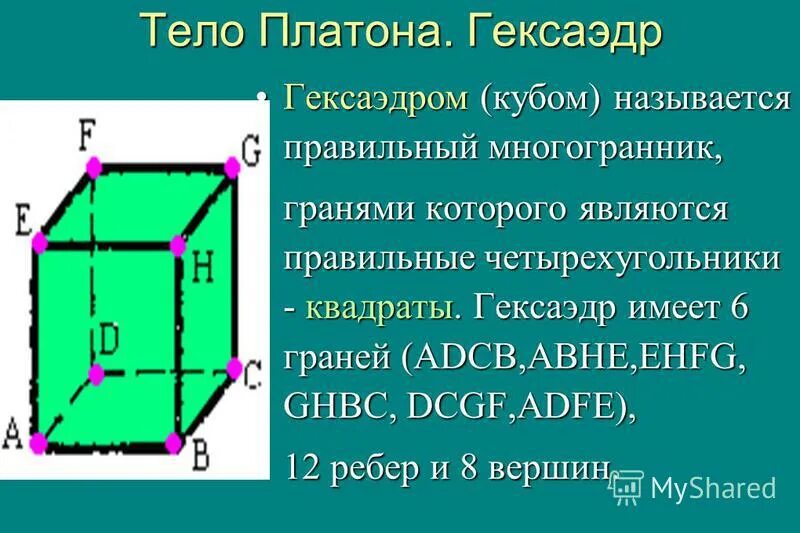 кубом называется. куб гексаэдр призма ?. кубом называется. элементы куба:вершины ребра, грани. геометрические тела - куб, брус.