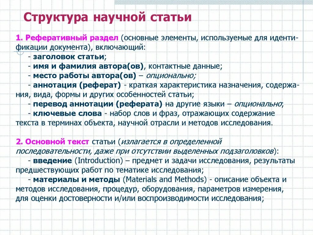 Структура научной статьи. Структура научной статьи для публикации. Структура статьи пример. Структура научной статьи пример. Основной состав пример