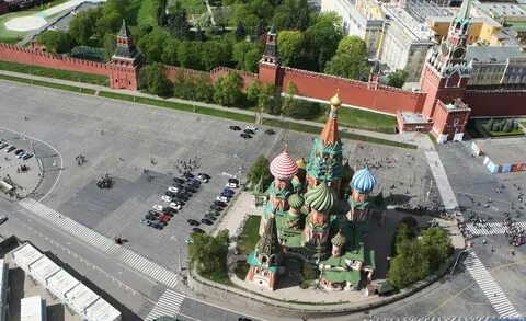Красная площадь вид сверху