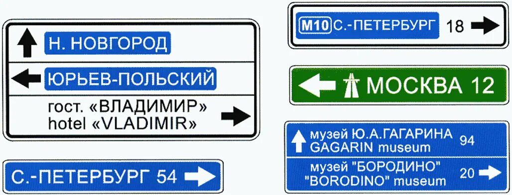 Информационная табличка на дороге
