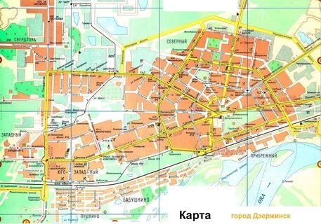 Карта дзержинска нижегородской с автобусами