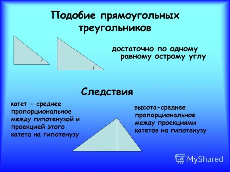 Все признаки треугольника