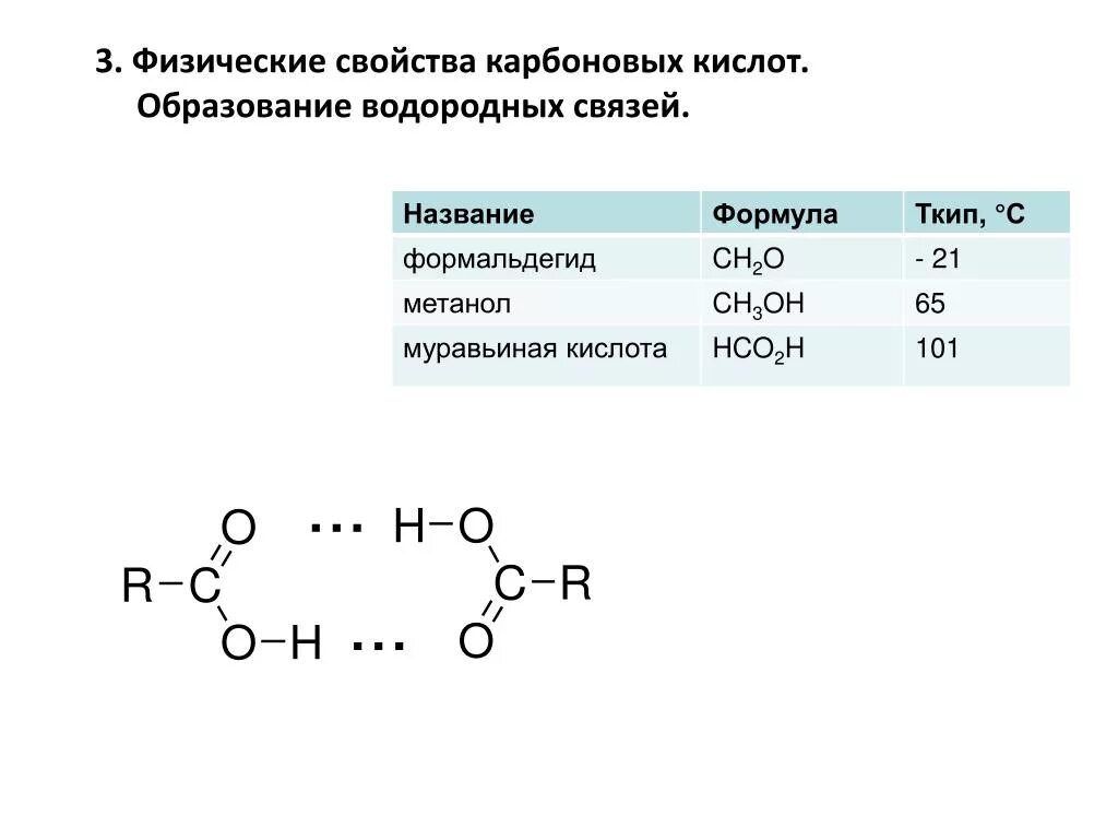 Является свойством карбоновых кислот. Карбоновые кислоты физ св. Образование водородной связи между молекулами карбоновых кислот. Димеры карбоновых кислот. Физические свойства карбоновых кислот.