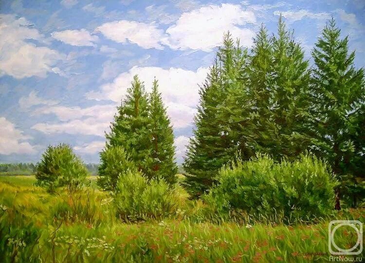 Ели в живописи. Картина маслом ели. Ели в живописи. Ель живопись. Картина маслом ели.