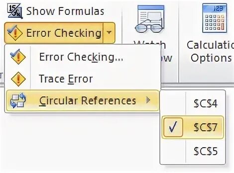 Error trace