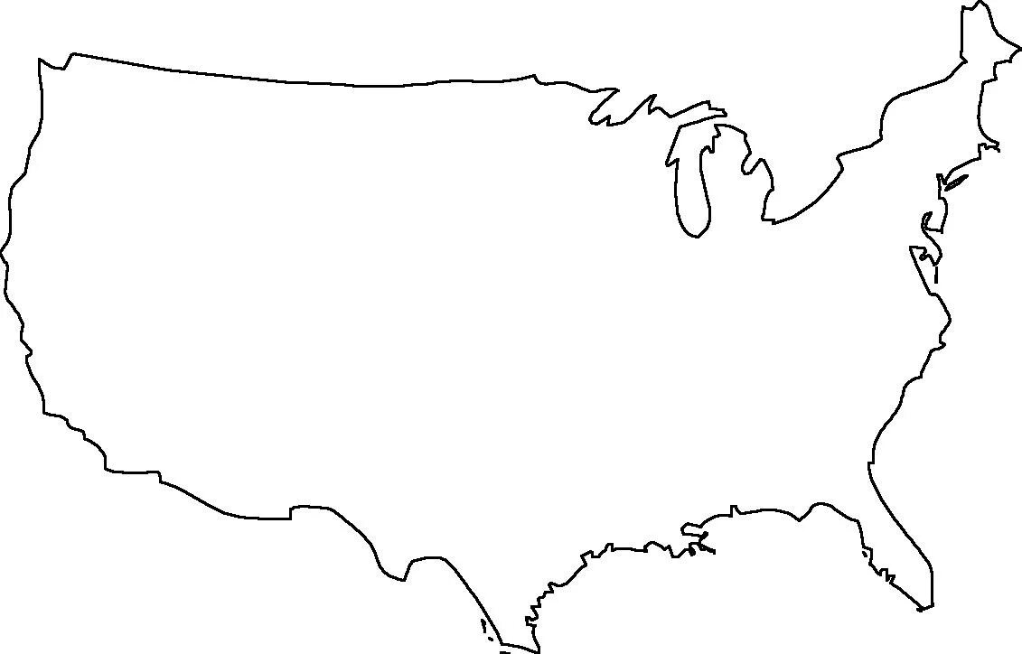 Пустая карта. Контуры стран. Нарисованная карта США. Контуры стран для детей. Контуры стран на карте.
