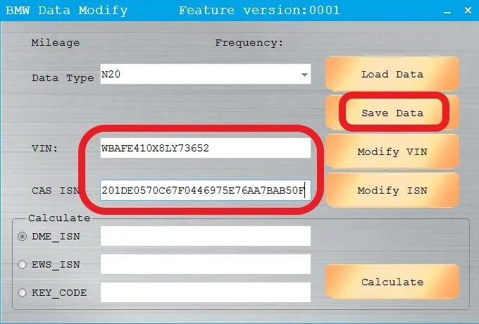 Modify data