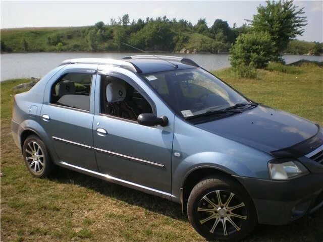 Установка рейлингов и поперечин АПС - Renault Logan (1G), 1,6 л, 2012 года запча