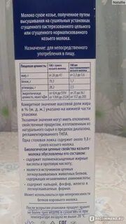 Козье молоко с какого возраста