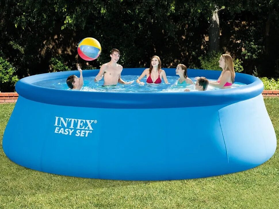 Бассейн 457 122 см intex. Бассейн интекс 457х122. бассейн надувной intex 457х122. бассейн интекс easy set. бассейн 457 122 intex.