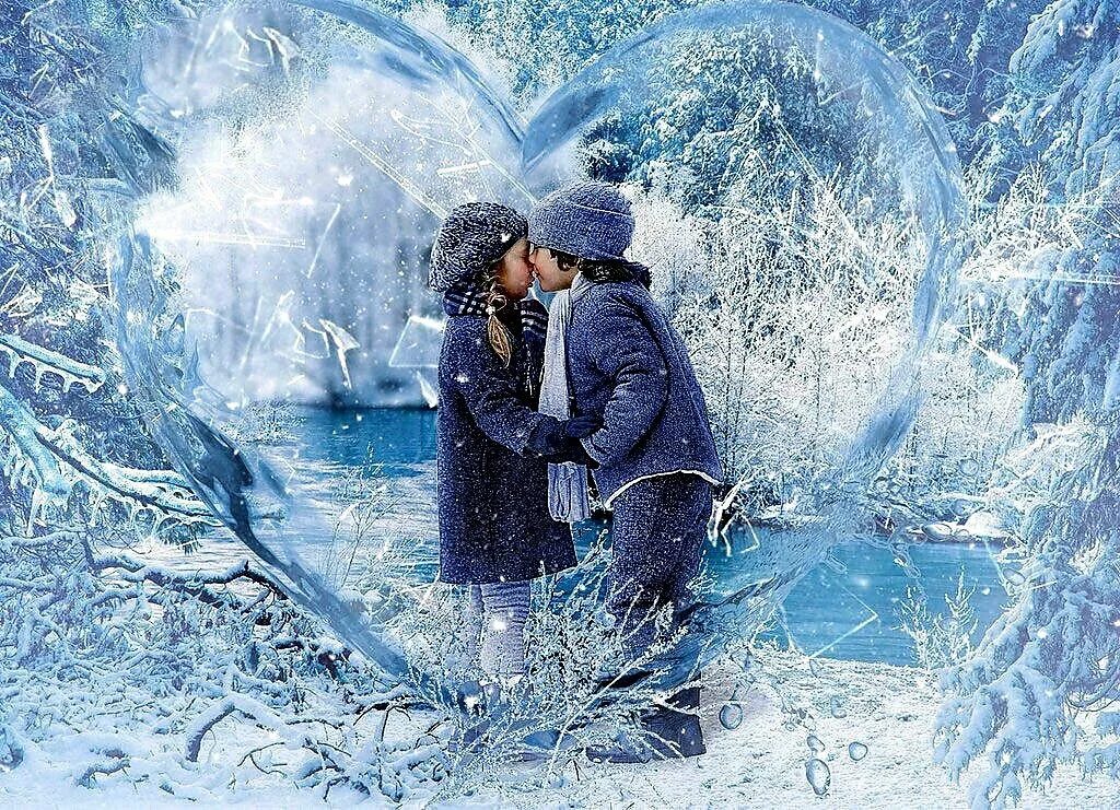 Любовь зимой. Зимняя сказка любовь. Двое зимой. Зимняя романтика. С ней зима теплее лета песня