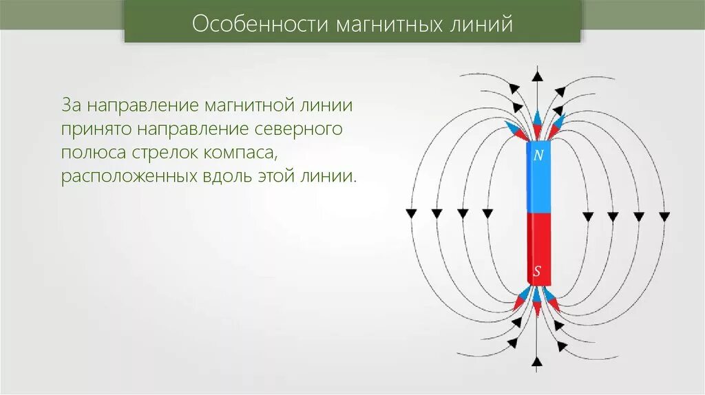 Магнитные линии. Направление магнитных линий. Направление силовых линий магнита. Нарравлениемагнитных линий.