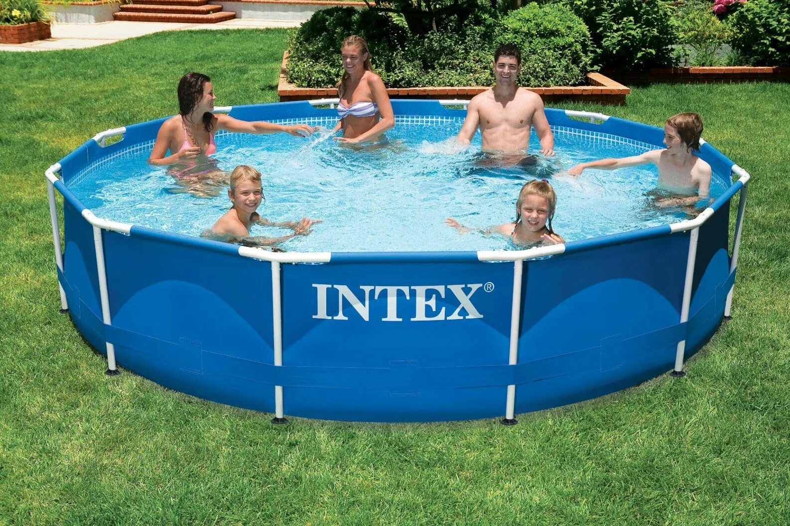 Бассейн каркасный Intex Metal frame 76 х 366 см. Бассейн каркасный Интекс 366х76. Бассейн Intex 28210. 28210 Intex каркасный бассейн.