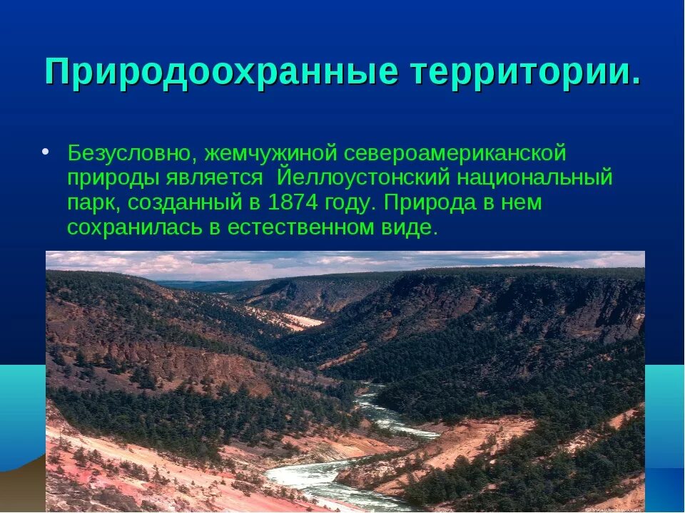 Изменение природы северной америки человеком сообщение. Национальные парки Северной Америки презентация. Охрана природы Северной Америки. Заповедники и парки Северной Америки. Национальные парки США презентация.