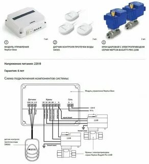 Подключение датчика протечки