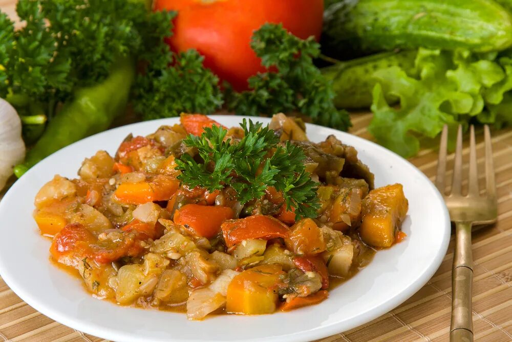 Овощи с мясом в мультиварке рецепты