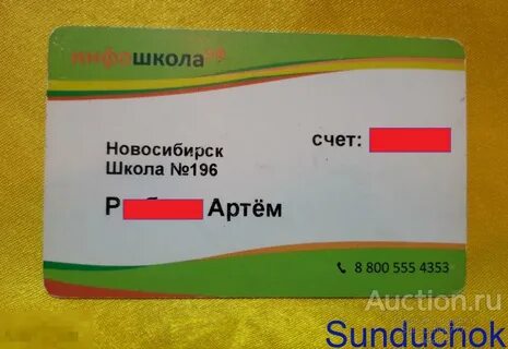 Карта школьника новосибирск где