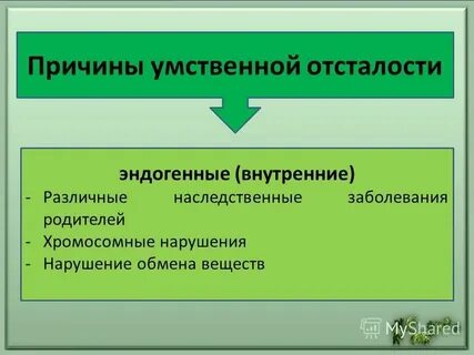 Какова этиология умственной отсталости