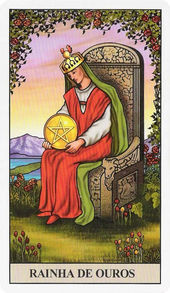 Дама денариев таро. Значение карты королева пентаклей в таро. Queen of pentacles таро. Королева пентаклей манара. Королева пентакли карта таро.