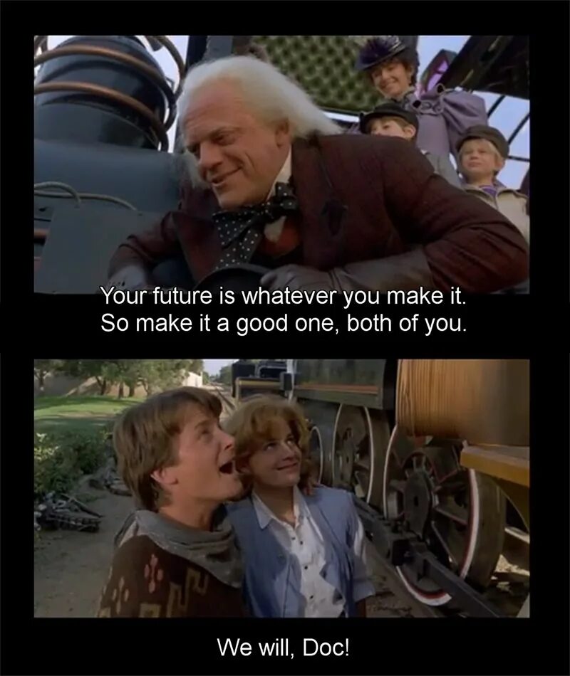 You can make the future is