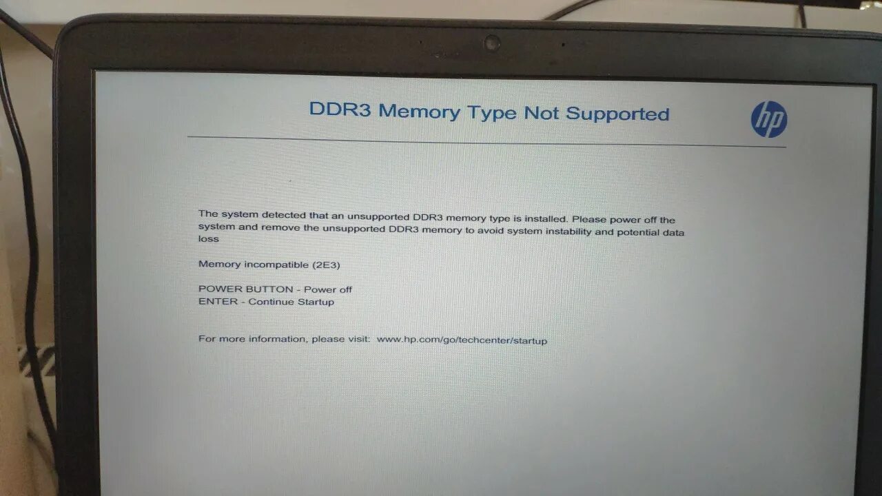 File type not supported. The System detected that an unsupported ddr3 Memory Type is installed. Not supported. Typed not.