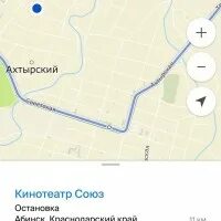 Ахтырский краснодарский карта