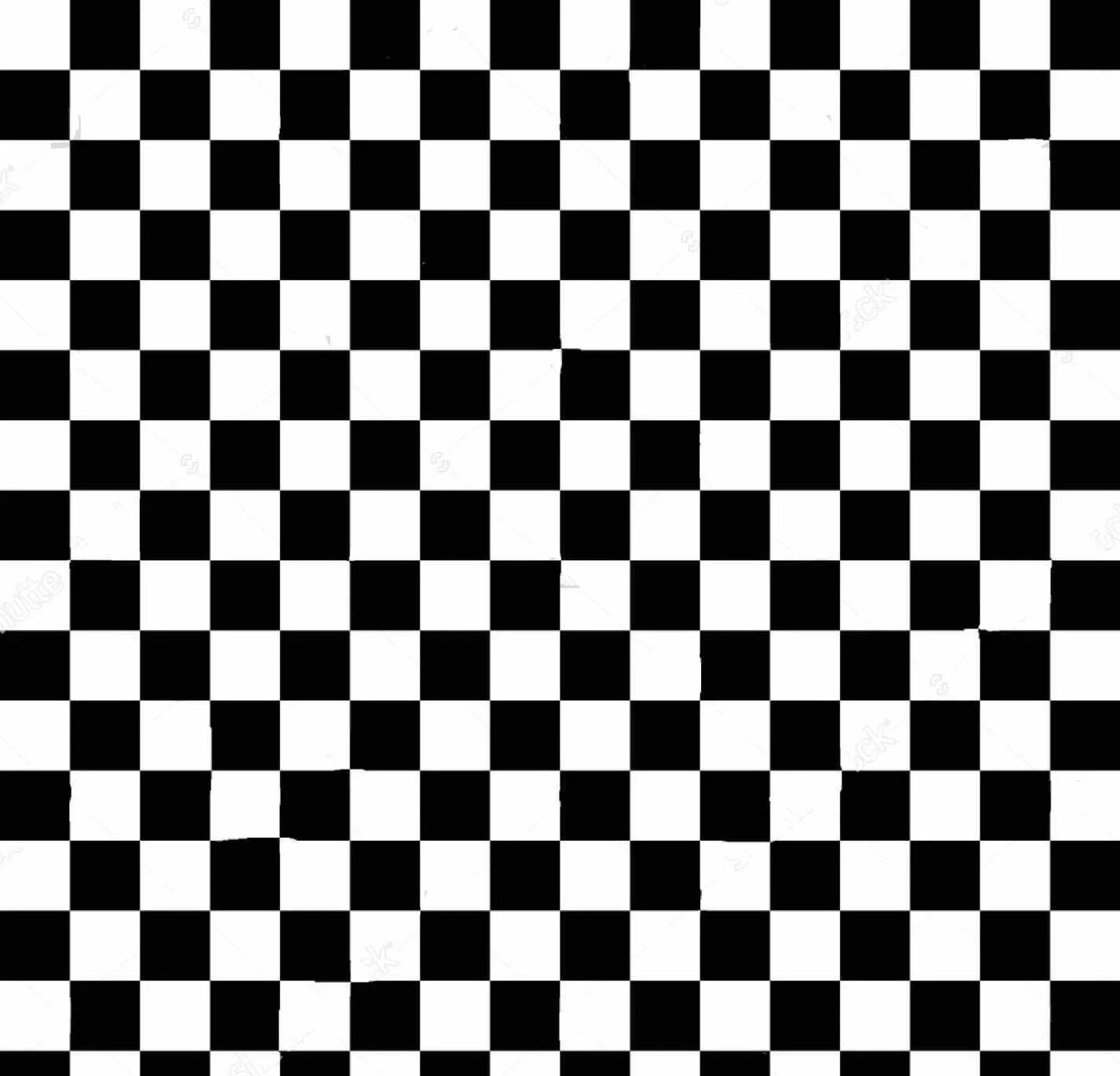 Distortion Grid. Черно белая клетка. Шахматная доска текстура. Черно белые квадратики.
