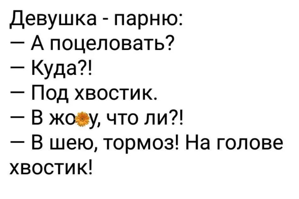 поцелуй под хвостик. анекдоты про мужа и жену смешные. под хвостик. под хвостик. поцелуй меня под хвостик анекдот.