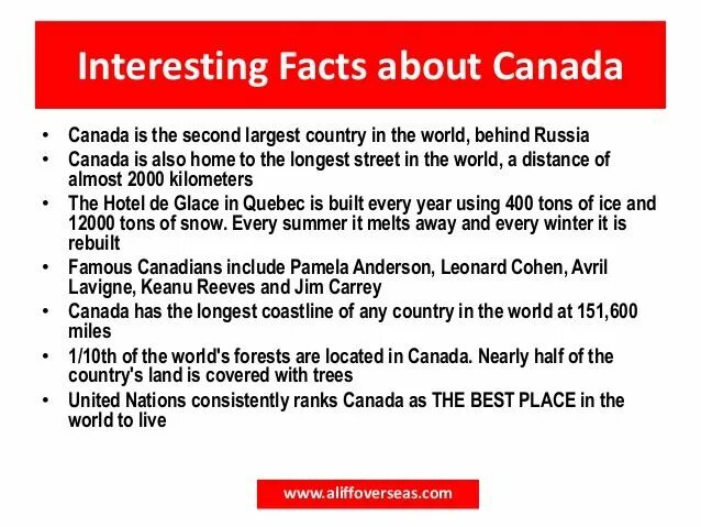 Facts about Canada. Interesting facts about Canada. 10 Interesting facts about Canada. Fun facts about Canada. Facts rights