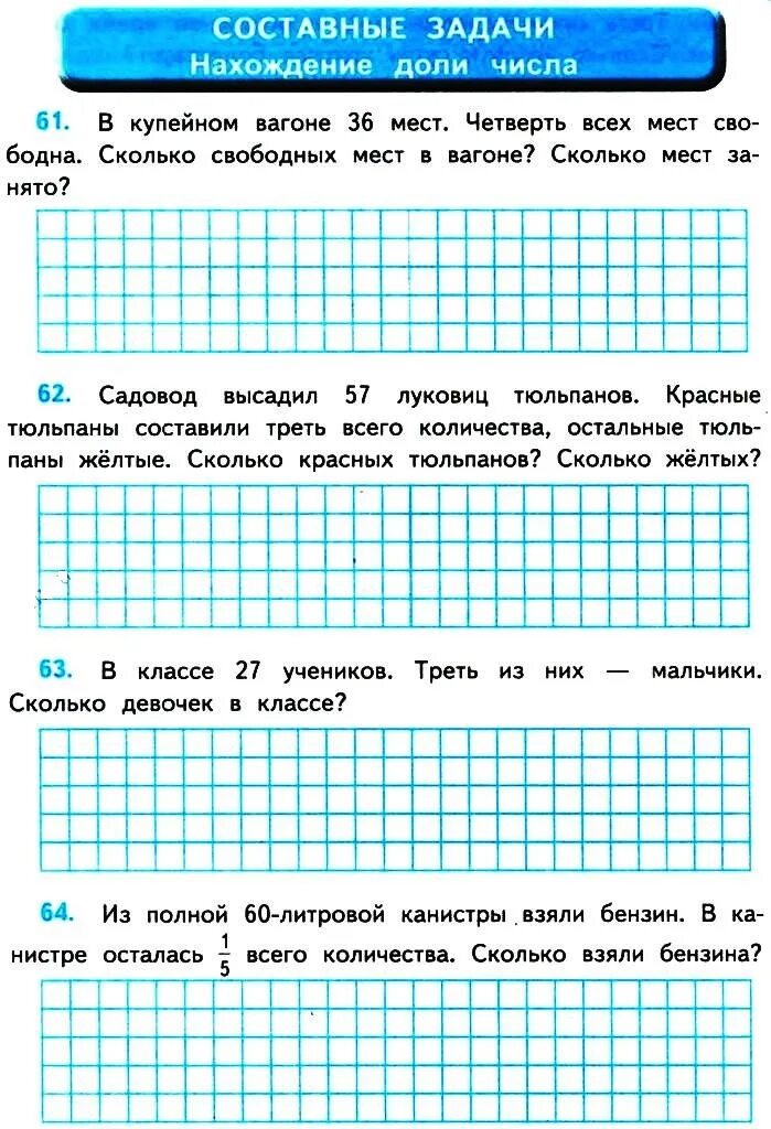 3 класс доли величины