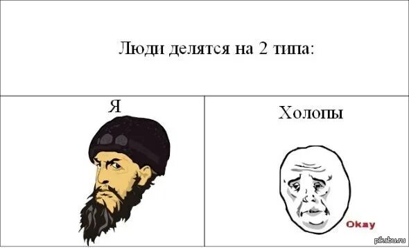 Холоп контакт. Люди делятся на 2 типа. Холоп прикол. Люди делятся на два типа приколы. Мемы про Холопов.