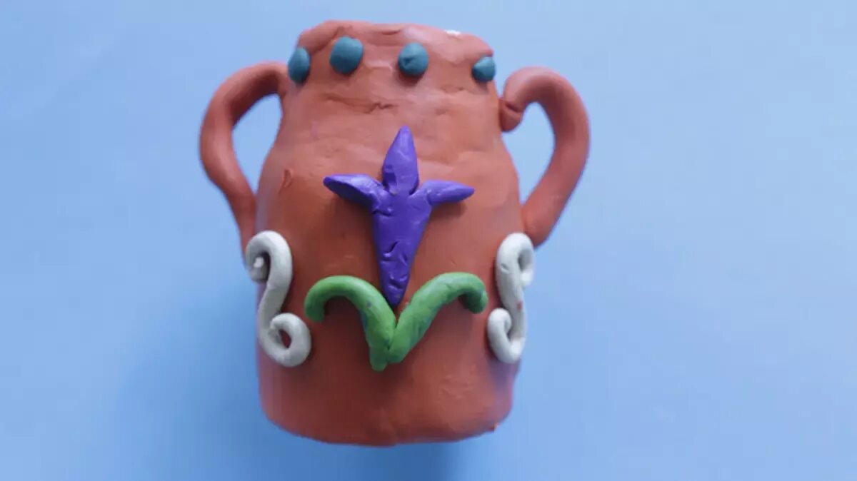 Кувшинчик из пластилина. Лепка кувшина. лепка кувшина из пластилина. лепка кувшин старшая группа. кувшин из пластилина.