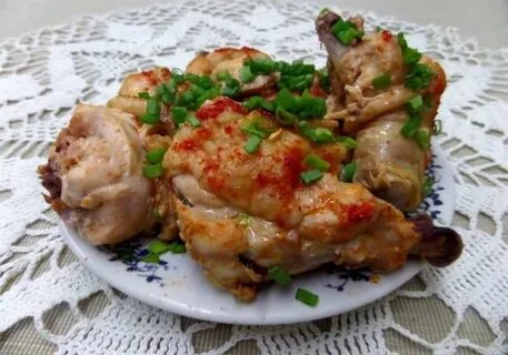 Окорочок с майонезом и чесноком