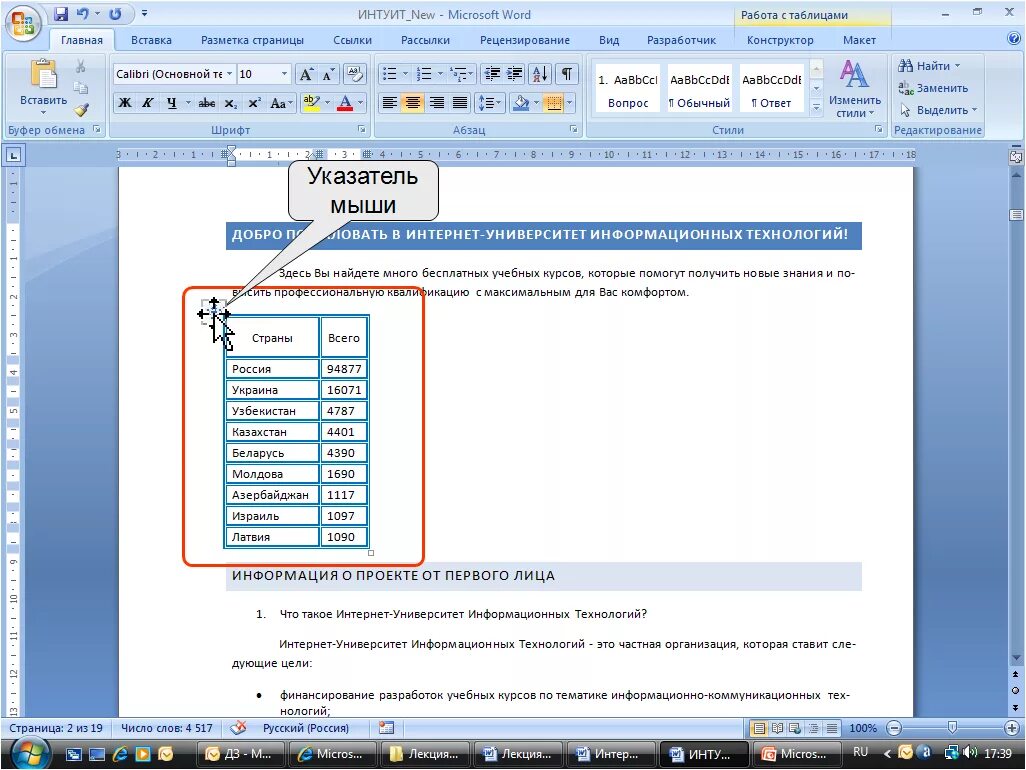 Как убрать курсор ворд. Курсор в Ворде. Указатели в Ворде. Ворд курсор в таблице. Как установить курсор в Ворде.