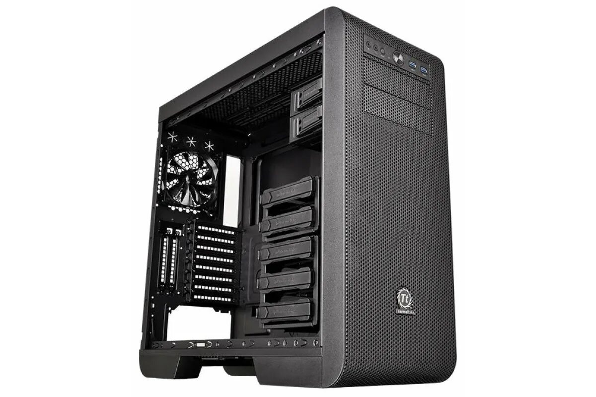 V core 3. Thermaltake Core v51 TG CA-1c6-00m1wn-03. Компьютерный корпус Thermaltake Core v51 TG CA-1c6-00m1wn-03 Black. Thermaltake v51 корпус. Компьютер Thermaltake Core v51.