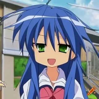 Screenshot of izumi konata from lucky star 1080p bluray highres.