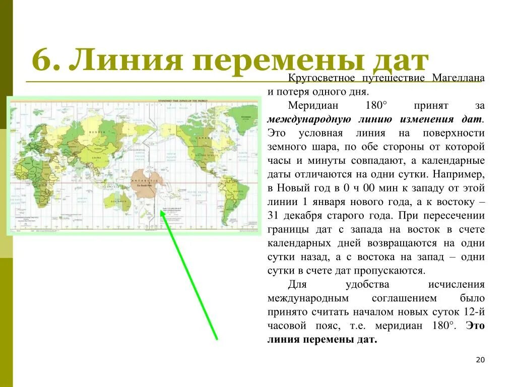 Тайга относительно основных условных линий на карте