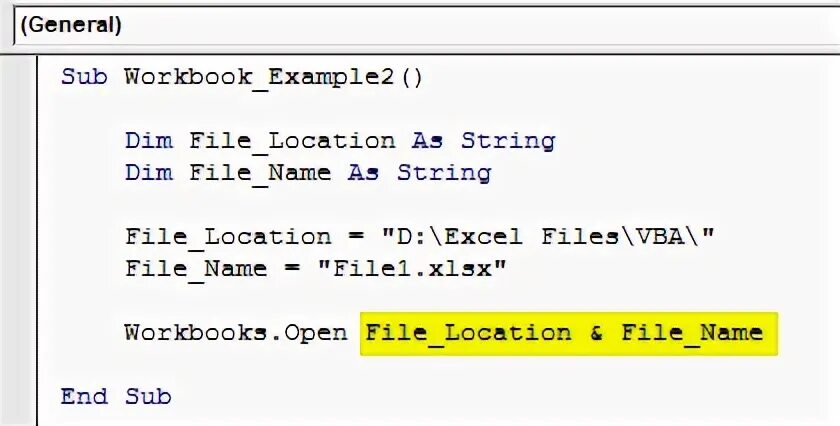 Vba workbook