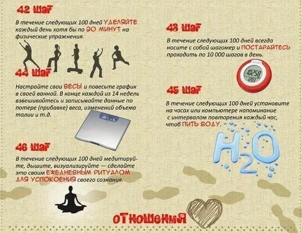 100 шагов для улучшения жизни за 100 дней. Месяц тренировок результат. Измениться за 100 дней. 60 шагов к улучшению жизни. Преображения девушек до и после.