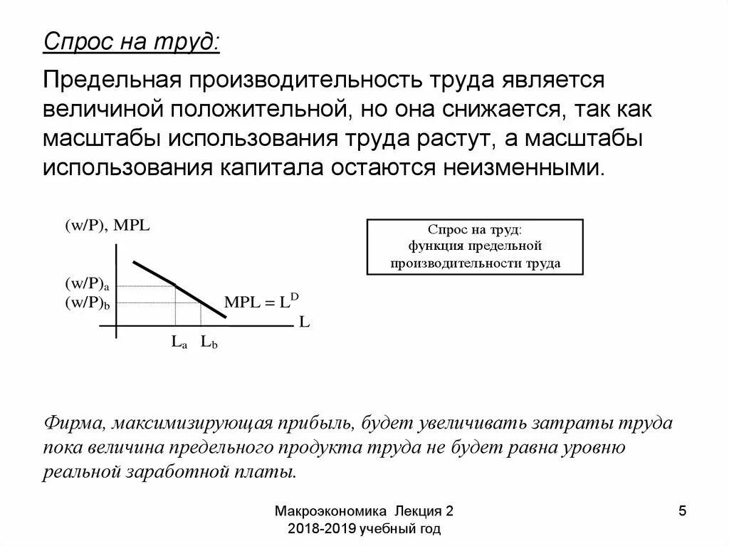 Предельная производительность труда. Спрос на труд. Спрос на труд и производительность труда. Предельная продуктивность труда.