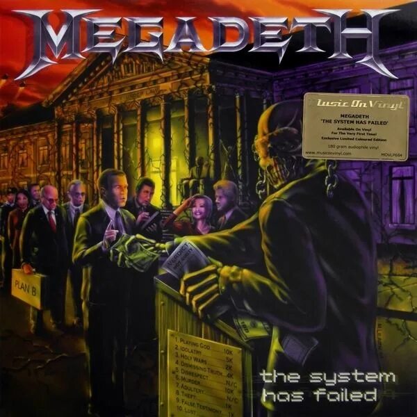 The system has failed. Megadeth 2004. Megadeth the System has. Золотая виниловая пластинка Megadeth. Megadeth "System has failed".