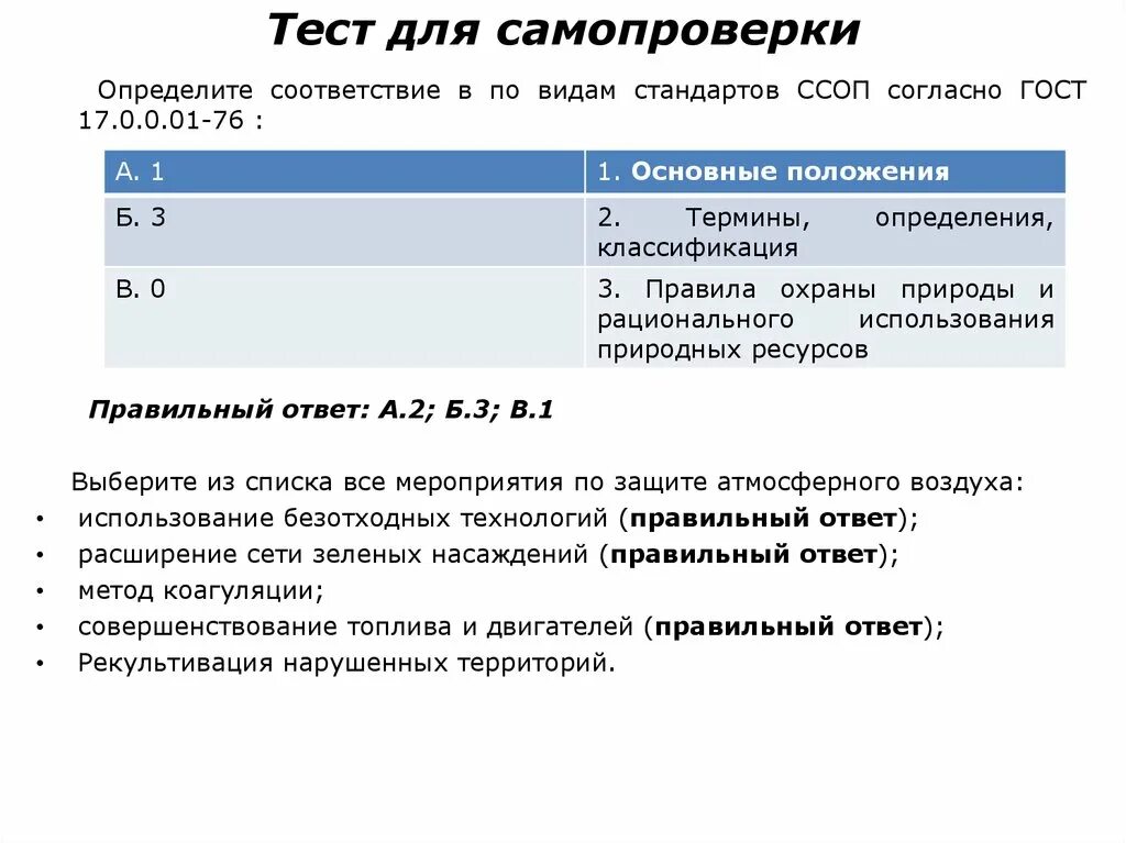 Тест на соответствие 6. Тест для самопроверки. Стандарты тестирования по. Стандартизация тестов. Самопроверка.