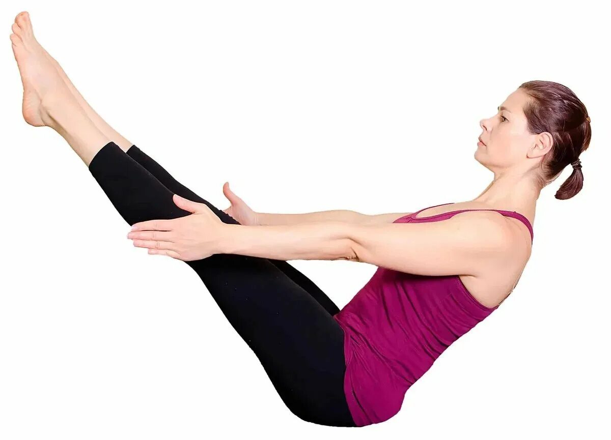 Упражнения для спины лежа на животе. Одновременно поднимая руки и ноги. Дандаямана бхарманасана. Парипурна навасана (полная поза лодки). Пресс с поднятыми ногами.