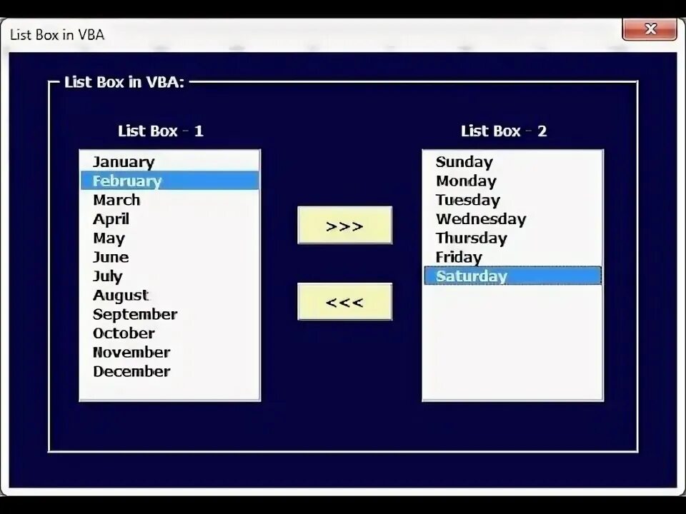 Vba box. List vba. listbox. как связать listbox и def.